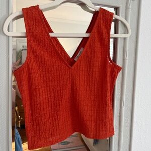Madewell Cropped Orange Top